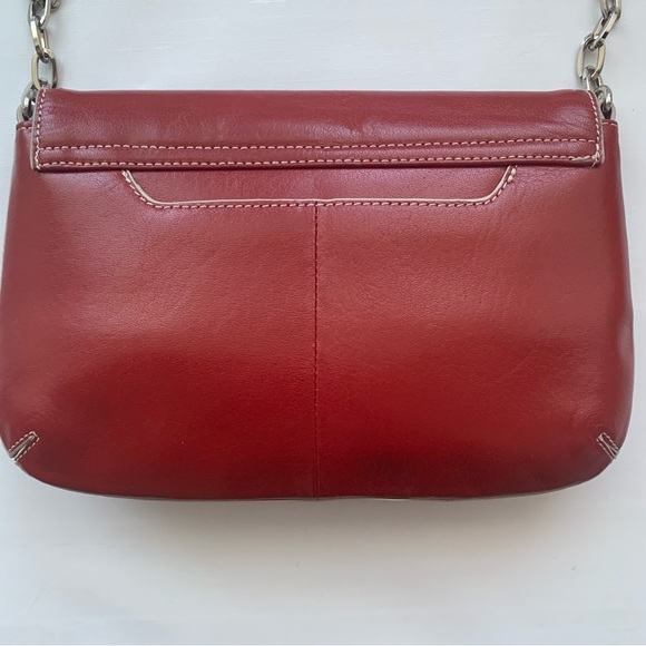 HOBO The Original Small Red Leather Purse/Bag - Picture 6 of 13